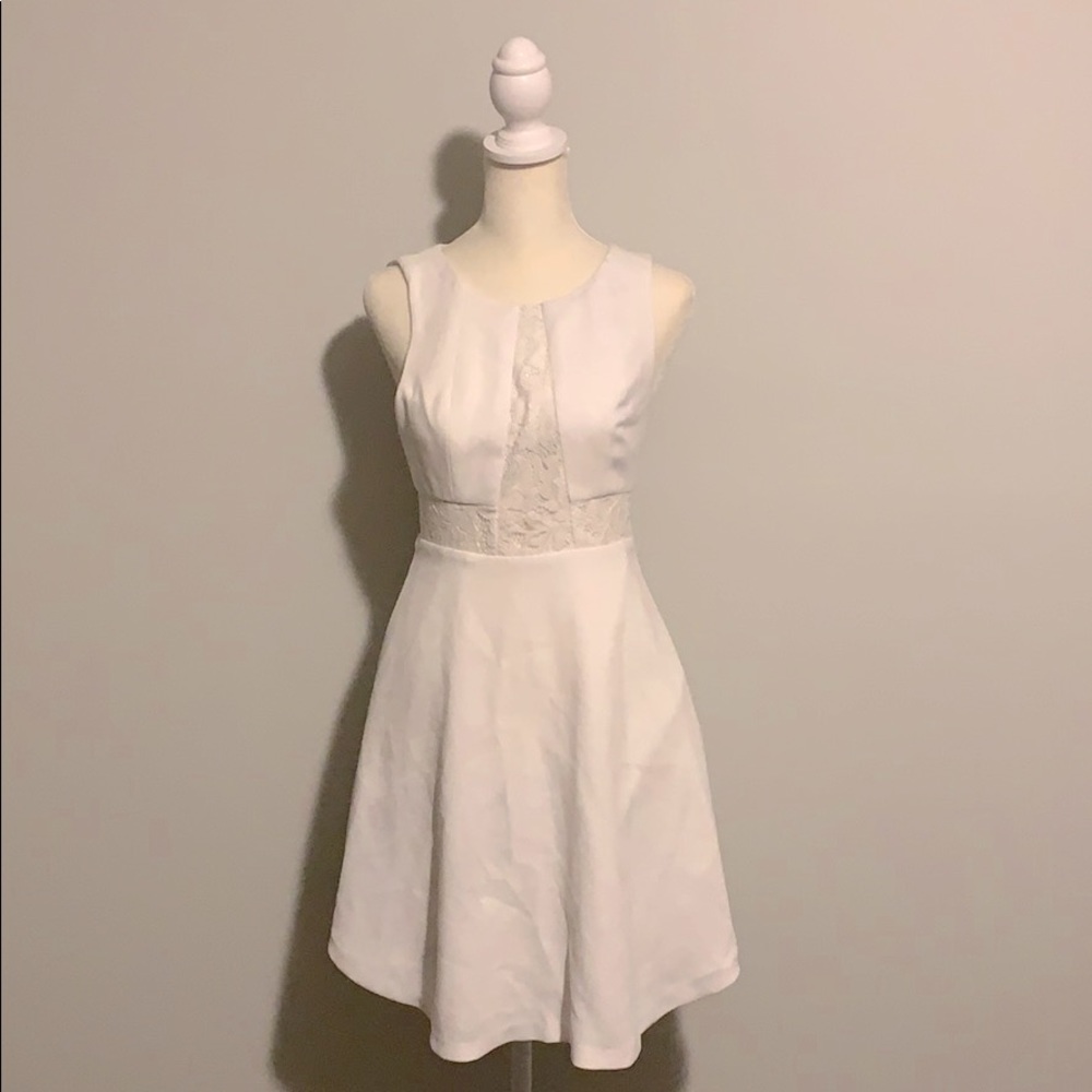 BCBG white lace dress